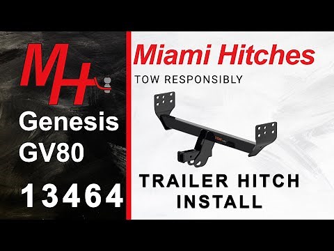 Trailer Hitch Install: 2021 Genesis GV80 Curt 13464