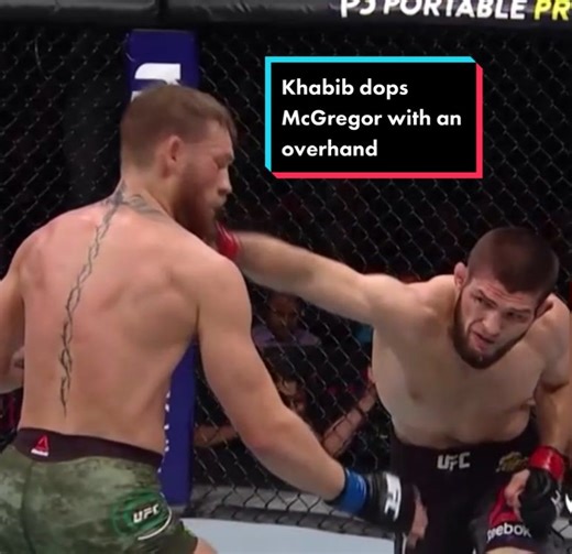 Khabib Nurmagomedov Lands Stunning Overhand on Conor McGregor | UFC Slow Motion