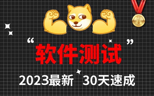 2023爆火软件测试自学教程🔥[自动化测试]新手小白30天软件测试进阶入门最强教程