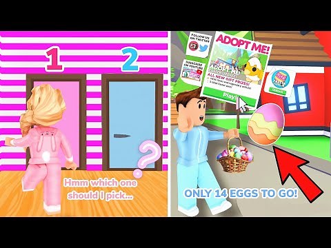 Pick A Door Challange *EASTER EDITION* In Adopt me|| EASTER EGG HUNT In Adopt Me 2022
