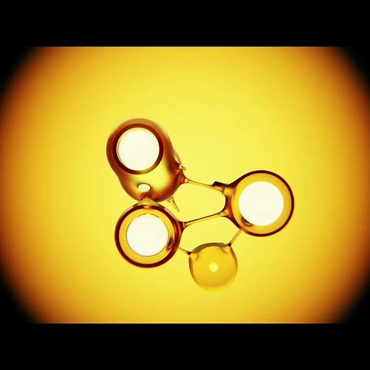 Liquid Glass Molecules with inner structure #blender #motiongraphics #3dsinghvfx
