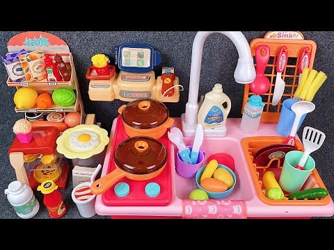 8 Minutes Satisfying with Unboxing Kitchen Sink Pool Play Set Review Toys | ASMR