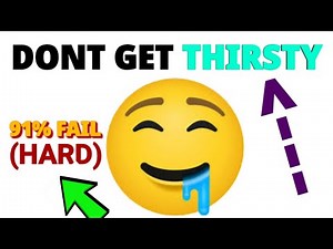 Don't Get Thirsty while watching this video... (Really Hard)