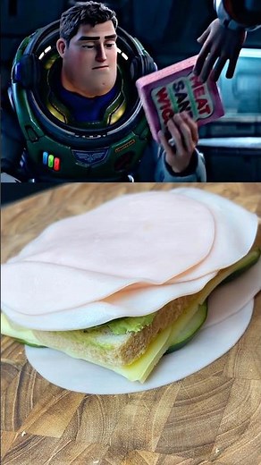 Buzz Lightyear single-bread sandwich !! #snack #sandwich #cheese