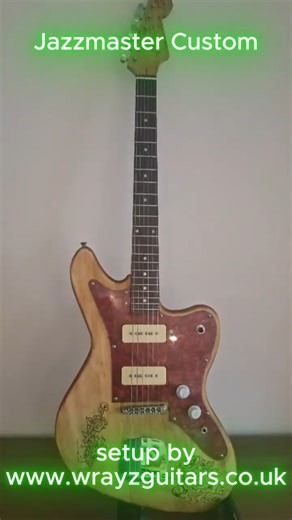 Custom Jazzmaster Art Piece P90 Power & Pro Setup #fender #guitar #guitarist #electricguitar