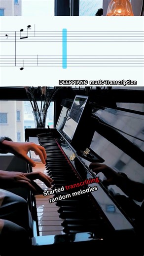 Late Night Piano Practice Like I’m Mozart 🎹💀 (AI Music Transcription) #piano #pianopractice #music