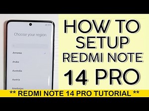 How to Setup Redmi Note 14 Pro 5g Mobile Phone 2025