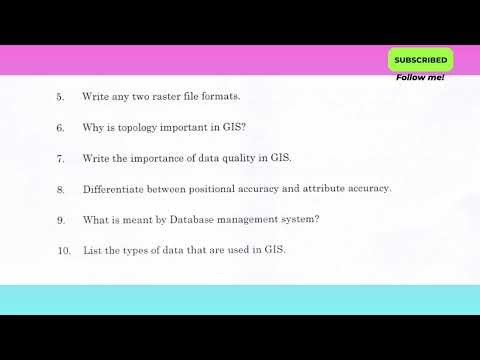 OGI 352|Geographical Information System|Nov-Dec 2024|Anna University Question Paper