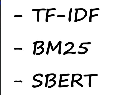 【中英字幕】三种向量相似性搜索算法及其Python实现(TF-IDF, BM25, SBERT)