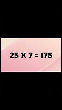 maths table of 25 for kids of 3 to 10 years.