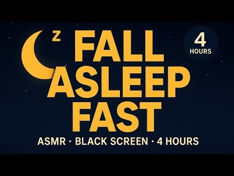 Fall Asleep Fast: 4-Hour Breathing ASMR | Black Screen. The Quietest Video? Hours of Sleep Breathing