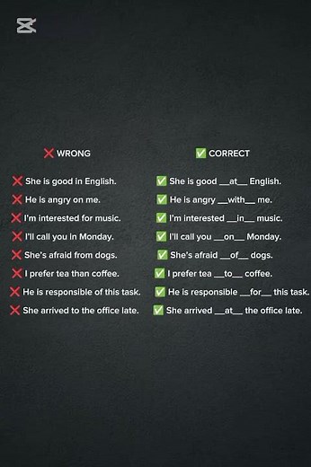Common Preposition Mistakes (with corrections)#LearnEnglish #Prepositions #EnglishGrammar