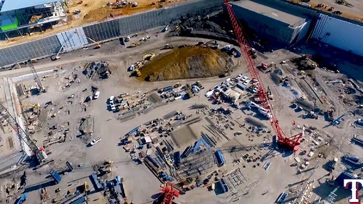 Globe Life Field construction