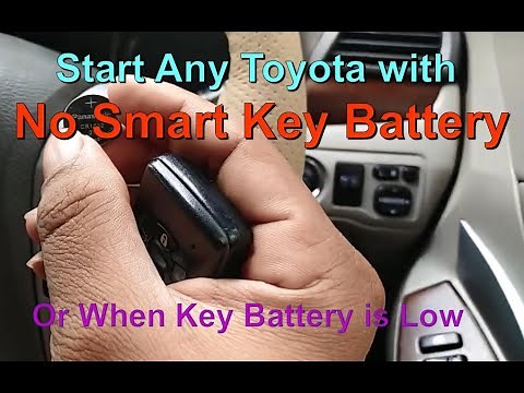 Start Toyota With Low FOB Smart Key Battery Toyota Allion Premio or Any vehicle