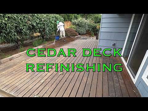 How to Refinish a Cedar Deck