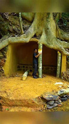 Innovation Boom on Instagram: "Part 1 | Survival under the roots of a giant oak tree 🌳⛰️ Building a hidden shelter in the mountains | Survival Boy #Part1 #Survival #OutdoorSurvival #Bushcraft #MountainLife TreeRoots ShelterBuilding Wilderness SurvivalBoy FYP ForYou"