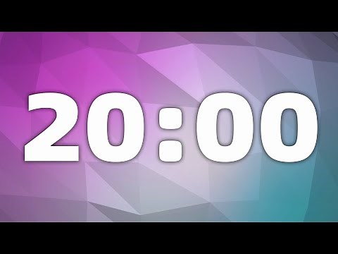 20 Minute Countdown Timer With Alarm & Ticking Sound Effect | 20 Minutes Countdown Timer Workout