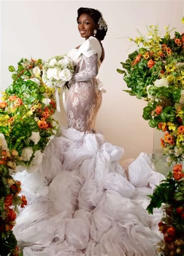 Stunning Bride Outfit by Thelma Tay