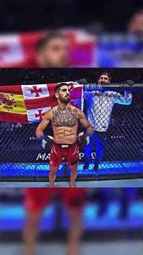 El Matador Ilia Topuria e seu cartão de visita contra Ryan Hall #mma #artesmarciais