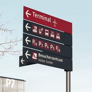 [Hot Item] Ezd One-Stop Services Wayfinding Signage Directional Signals Guidance Airport Name System