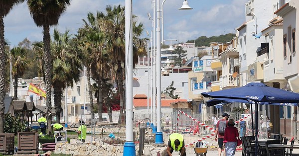 Temor entre los chiringuitos de Pedregalejo en Málaga por si las obras no llegan a tiempo para el verano