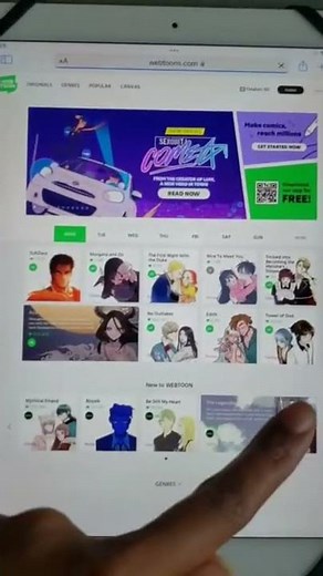 How to Publish a Webtoon on an iPhone & iPad (WITHOUT A COMPUTER) #Shorts