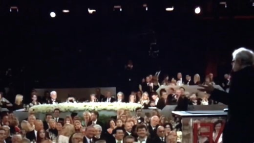 Woody Allen presenting his great friend Diane Keaton the AFI lifetime achievement award. | Brian Freeze