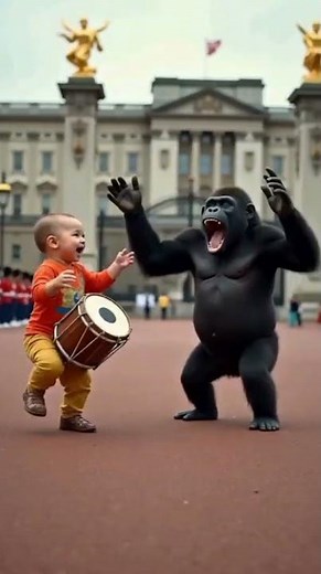 🥁 Baby Dhol x Gorilla Bhangra 💃 | Royal Dance at Buckingham Palace 🇬🇧✨