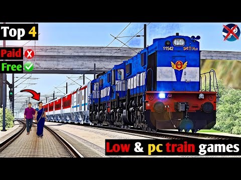 Top 4 Realistic Train Games For Low & PC 😱 | best graphic Smooth gameplay On 4GB Ram PC 😃