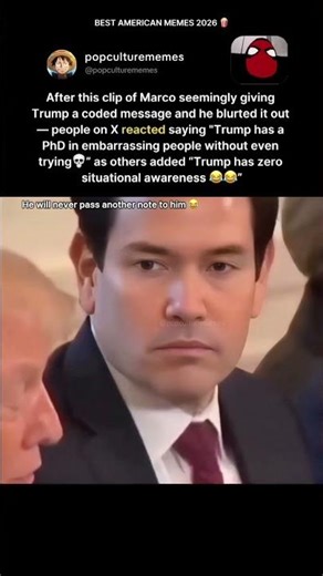 Trump "exposes" Marco Rubio’s secret note in the most awkward White House moment yet 📝📉 #trump