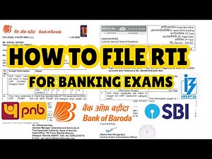 HOW to file RTI for Banking Exams | IBPS, SBI, LIC, RBI etc