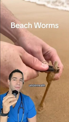 Doctor Reacts: worms on the beach?!