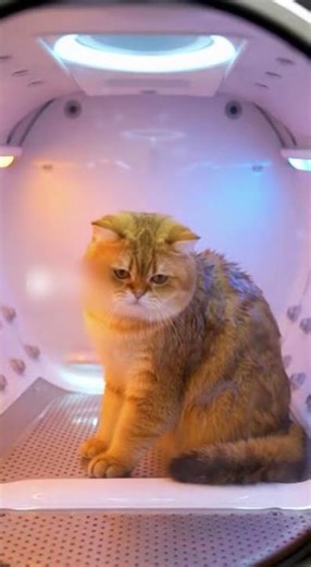 なんて素晴らしい猫洗い機 😺🚿 얼마나 좋은 고양이 세탁기 🐈💦 What a great cat washing machine 🐾