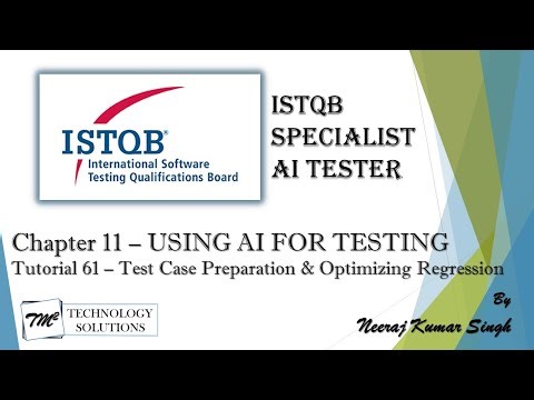 ISTQB AI Tester | Test Case Preparation | Optimizing Regression Test Suite | AI Tutorials #tmsquare