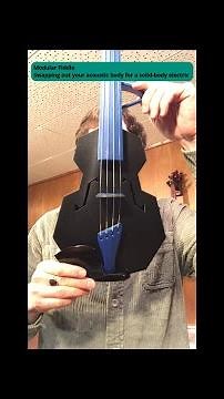 Convert your violin to a solid body electric in minutes!