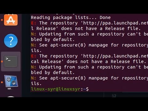 ubuntu 20.04 the repository does not have a release file