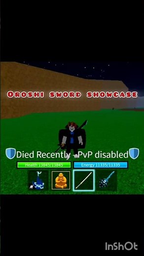 Blox Fruits *OROSHI* sword showcase #roblox #bloxfruits #oroshi