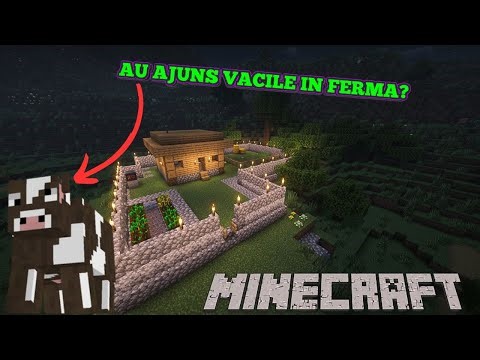 I built my farm and garden in Minecraft! The cows have arrived in the new pen!