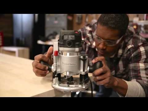 Craftsman plunge base router tutorial
