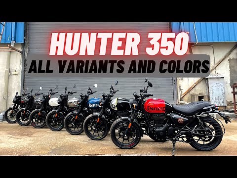 2022 Royal Enfield Hunter 350 - All Variants and Colors !!