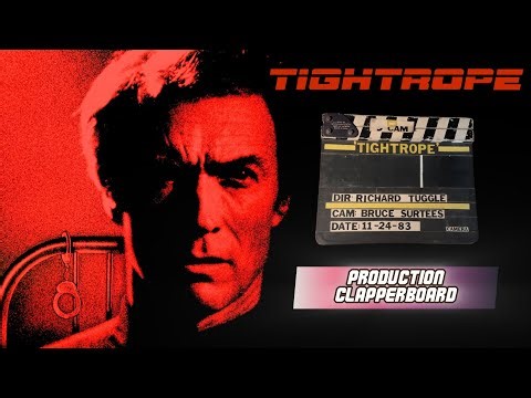 Tightrope (1984) Original Production Clapperboard #clinteastwood #tightrope1984 #cultfilm #80smovies