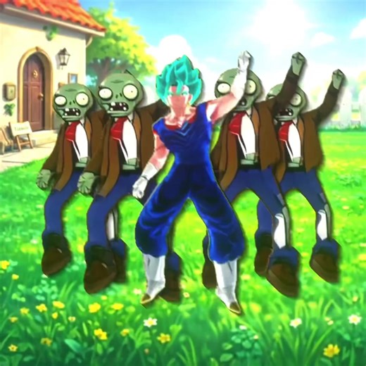 VEGITO X PVZ 🐉🌻 Song: On Your Lawn Funk ib/help: @Tanner || #vegito #dragonball #mangaedit #edit #viraledit