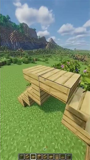 How to make a easy leaf house in Minecraft#minecraft#building#leaf#house#easy#gameplay#shorts##