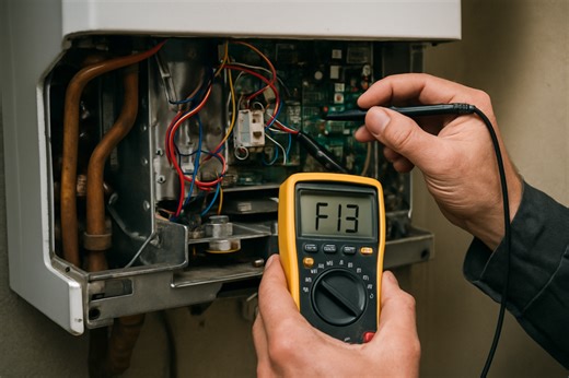 Défaut F13 Saunier Duval : diagnostic et solutions pour la sonde NTC ou la carte électronique - The Traffic Company