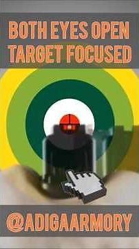 Handgun Aiming & Sight Picture: One Eye vs Two Eyes; Front Sight Aiming vs Point Shooting #gunsafety
