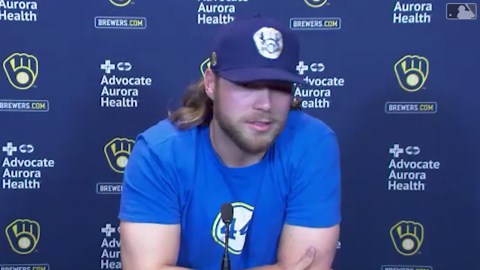 Corbin Burnes on his cutter