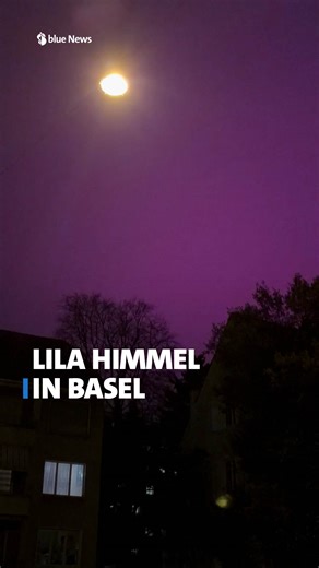 Polarlichter oder lila Lichtverschmutzung am Himmel in Basel? | Blue News