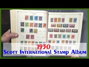 1930 Scott International Junior Stamp Album with 150 year old stamps!