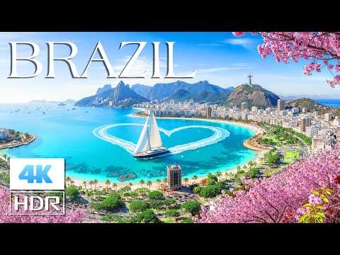 BRAZIL 4K ULTRA HD | Tropical Paradise, Rio Coastlines & Deep House Escape