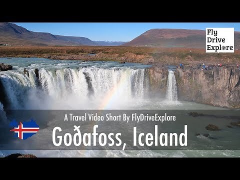 Spectacular Godafoss - The Waterfall Of The Gods, Iceland
